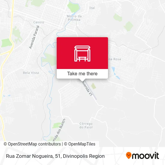 Rua Zomar Nogueira, 51 map