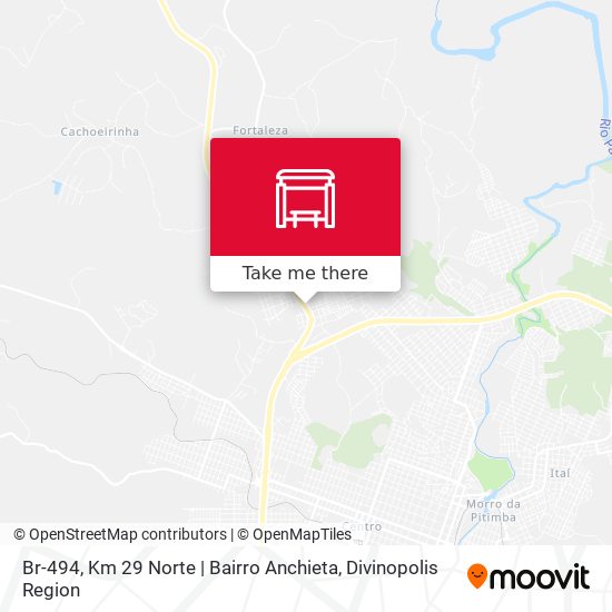 Mapa Br-494, Km 29 Norte | Bairro Anchieta