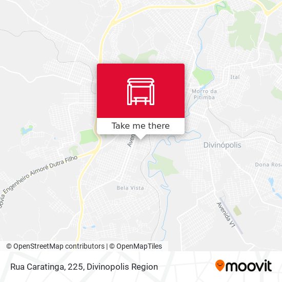 Rua Caratinga, 225 map