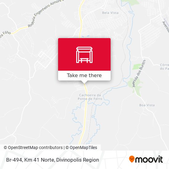 Br-494, Km 41 Norte map