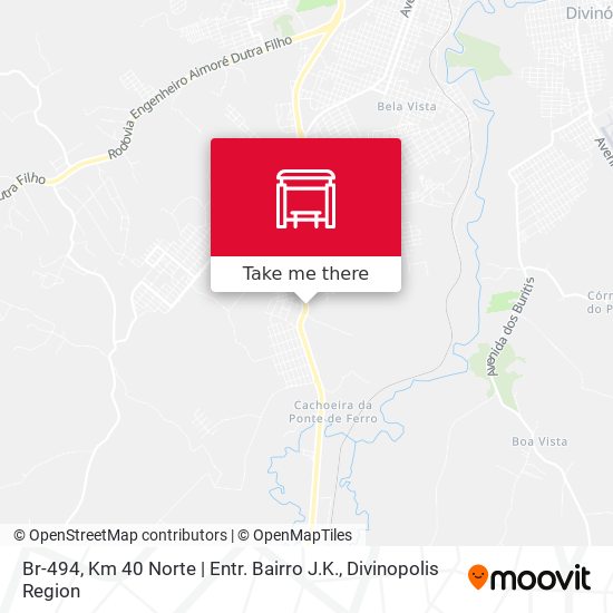 Mapa Br-494, Km 40 Norte | Entr. Bairro J.K.