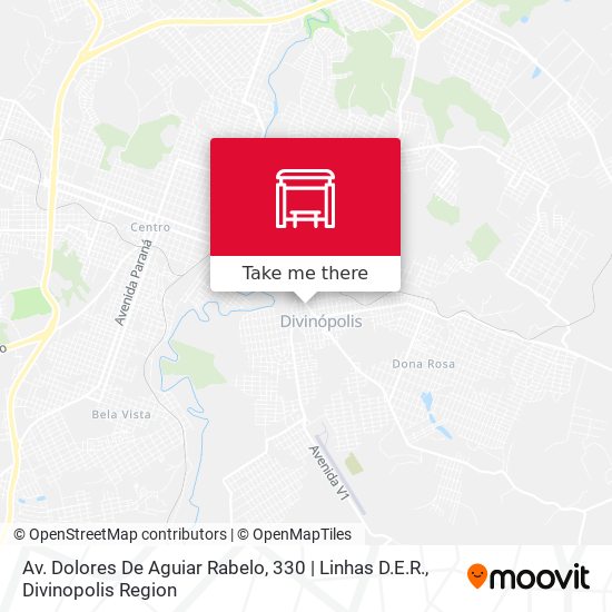 Mapa Av. Dolores De Aguiar Rabelo, 330 | Linhas D.E.R.