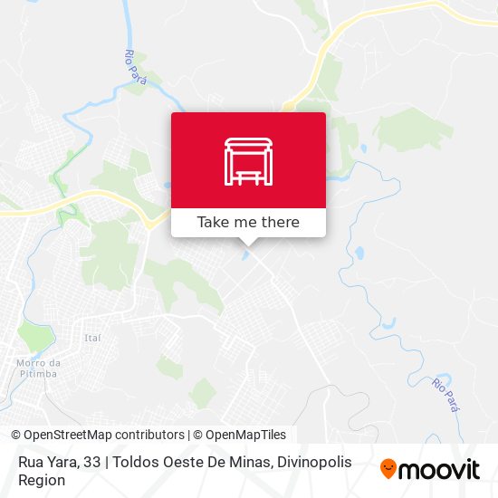 Rua Yara, 33 | Toldos Oeste De Minas map