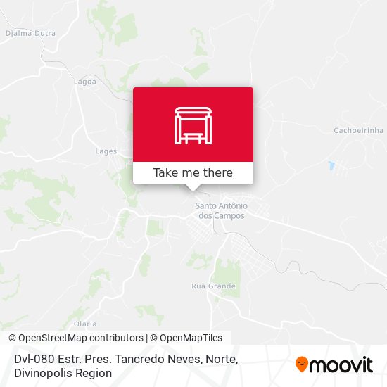 Dvl-080 Estr. Pres. Tancredo Neves, Norte map