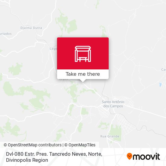 Dvl-080 Estr. Pres. Tancredo Neves, Norte map