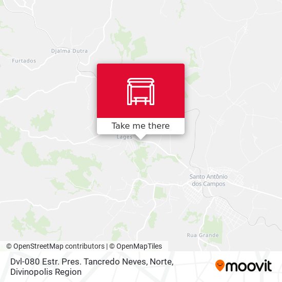Dvl-080 Estr. Pres. Tancredo Neves, Norte map