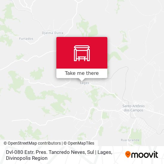 Dvl-080 Estr. Pres. Tancredo Neves, Sul | Lages map