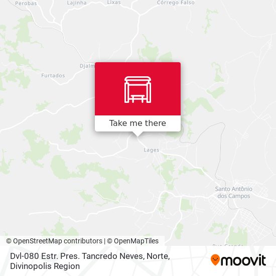 Dvl-080 Estr. Pres. Tancredo Neves, Norte map