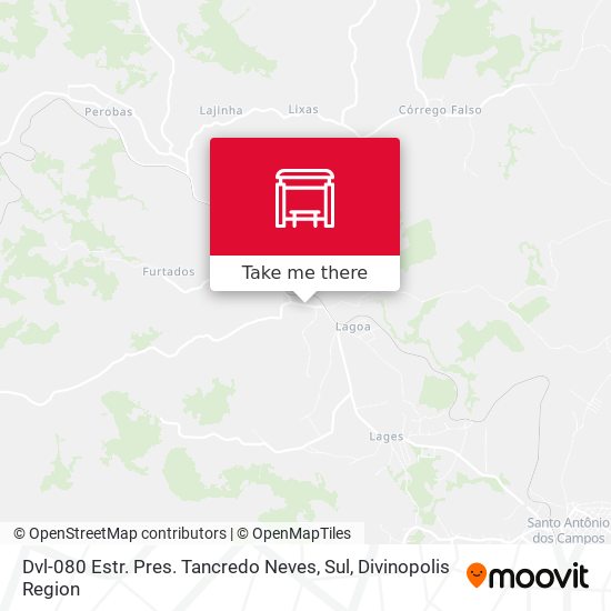 Dvl-080 Estr. Pres. Tancredo Neves, Sul map
