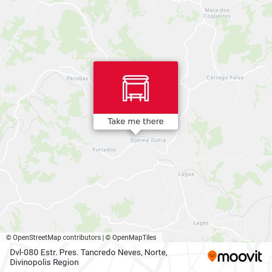 Dvl-080 Estr. Pres. Tancredo Neves, Norte map