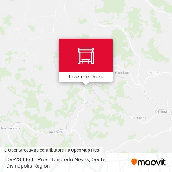 Dvl-230 Estr. Pres. Tancredo Neves, Oeste map