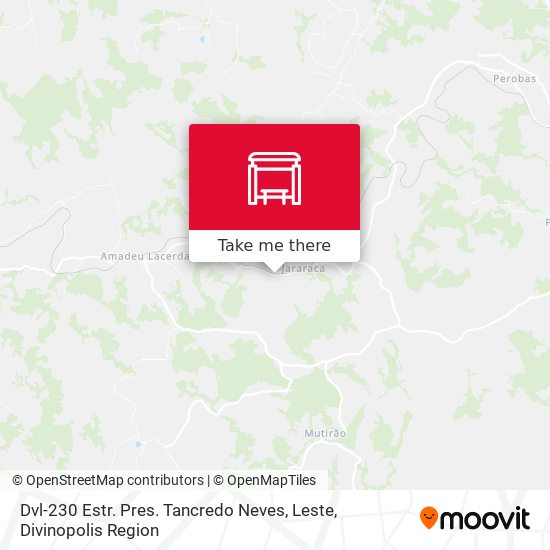 Dvl-230 Estr. Pres. Tancredo Neves, Leste map