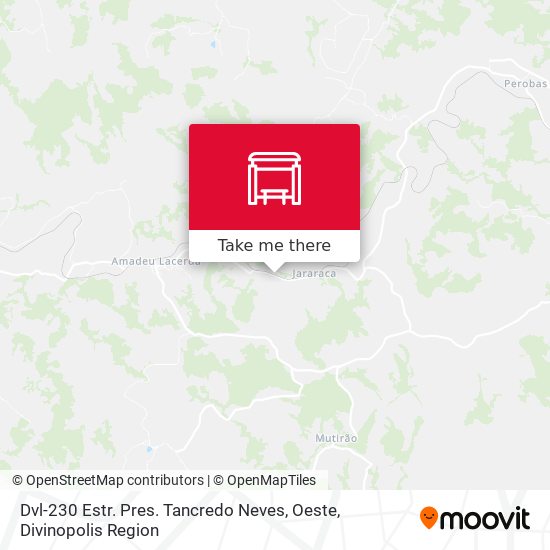 Dvl-230 Estr. Pres. Tancredo Neves, Oeste map