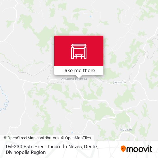 Dvl-230 Estr. Pres. Tancredo Neves, Oeste map