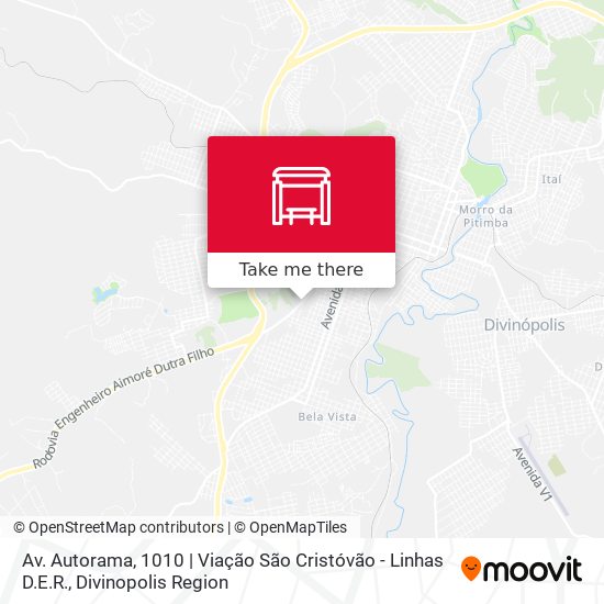 Av. Autorama, 1010 | Viação São Cristóvão - Linhas D.E.R. map