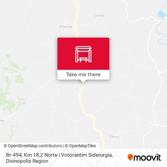 Mapa Br-494, Km 18,2 Norte | Votorantim Siderurgia