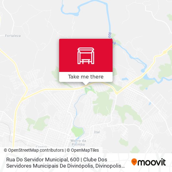 Mapa Rua Do Servidor Municipal, 600 | Clube Dos Servidores Municipais De Divinópolis