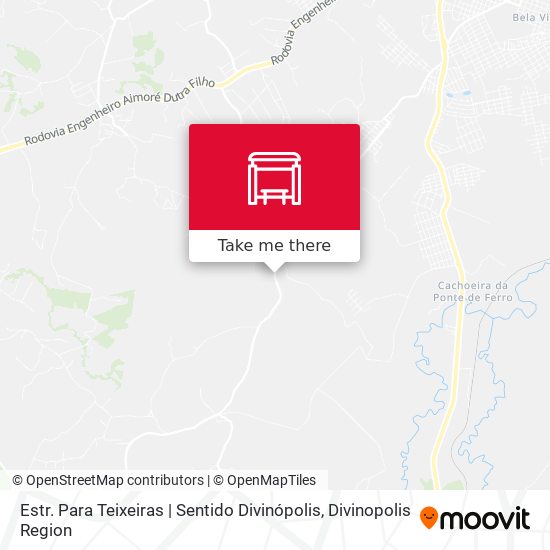 Estr. Para Teixeiras | Sentido Divinópolis map