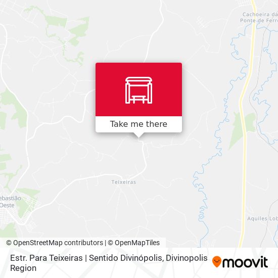 Estr. Para Teixeiras | Sentido Divinópolis map