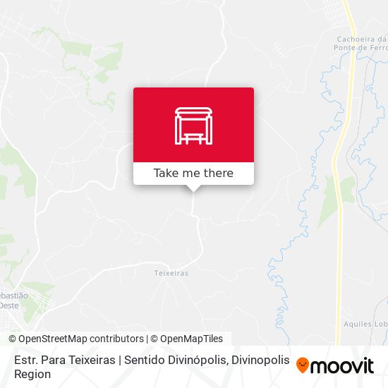 Estr. Para Teixeiras | Sentido Divinópolis map