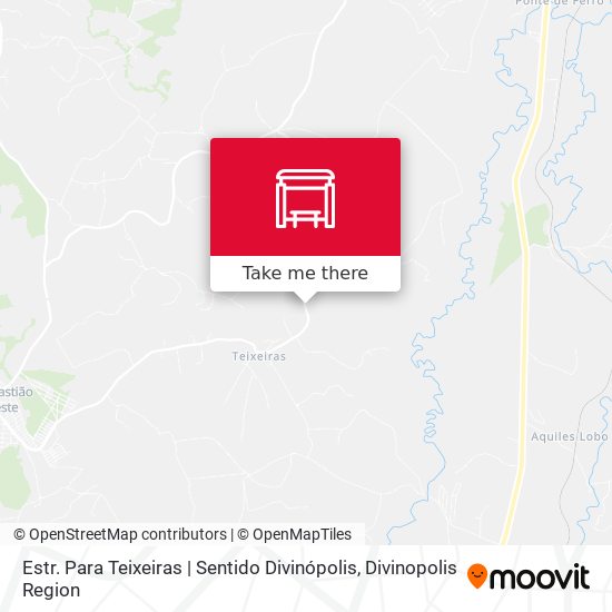 Estr. Para Teixeiras | Sentido Divinópolis map