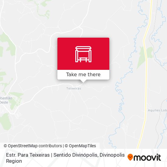 Estr. Para Teixeiras | Sentido Divinópolis map