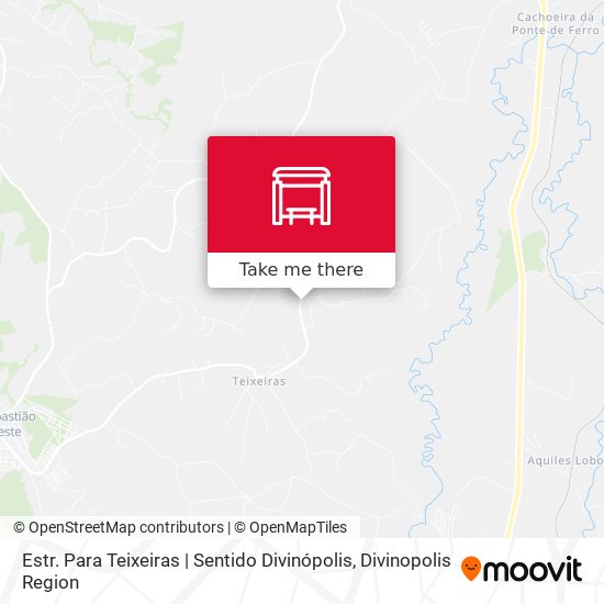 Estr. Para Teixeiras | Sentido Divinópolis map