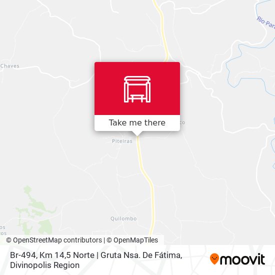 Mapa Br-494, Km 14,5 Norte | Gruta Nsa. De Fátima