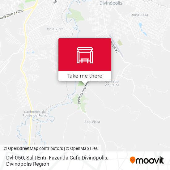Dvl-050, Sul | Entr. Fazenda Café Divinópolis map