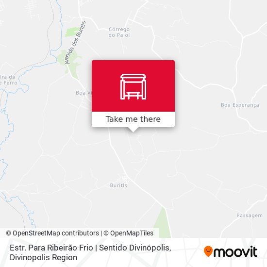 Estr. Para Ribeirão Frio | Sentido Divinópolis map