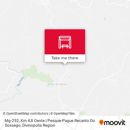 Mapa Mg-252, Km 4,8 Oeste | Pesque-Pague Recanto Do Sossego