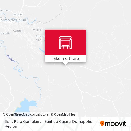 Estr. Para Gameleira | Sentido Cajuru map