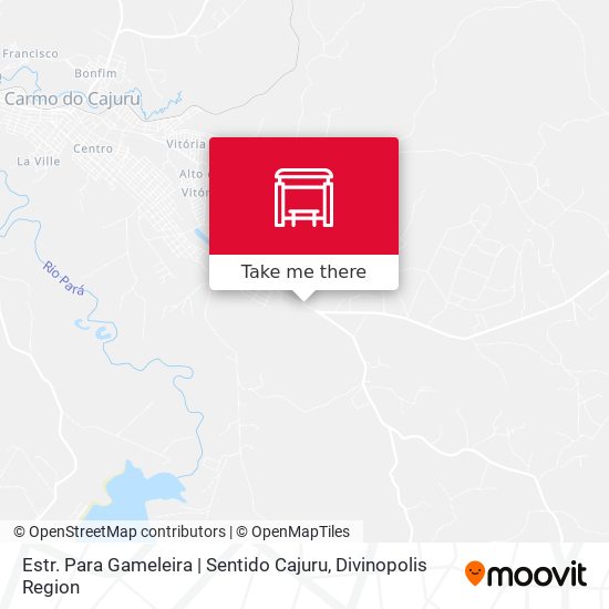 Estr. Para Gameleira | Sentido Cajuru map