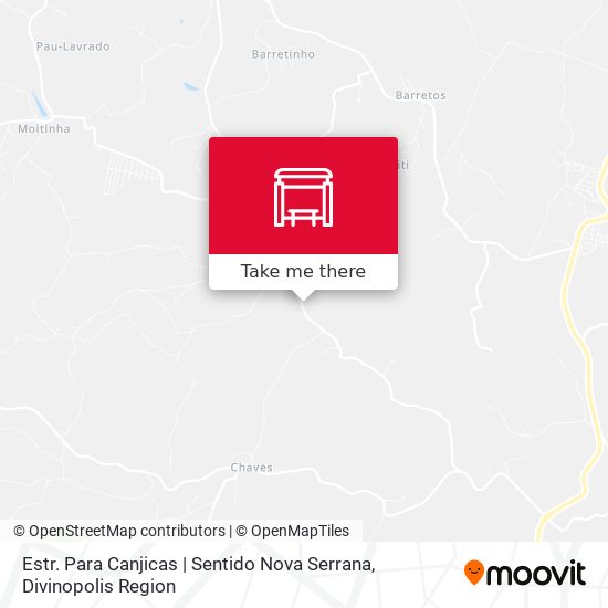Estr. Para Canjicas | Sentido Nova Serrana map