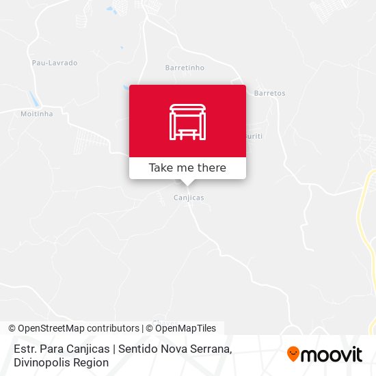 Estr. Para Canjicas | Sentido Nova Serrana map