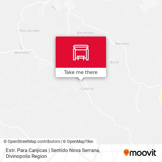 Estr. Para Canjicas | Sentido Nova Serrana map