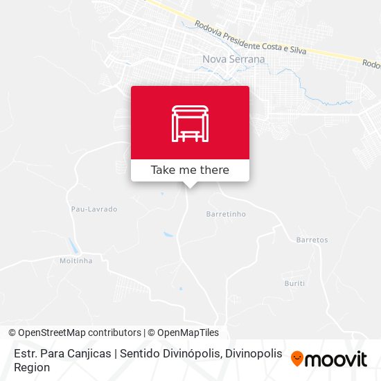 Estr. Para Canjicas | Sentido Divinópolis map