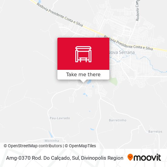Amg-0370 Rod. Do Calçado, Sul map