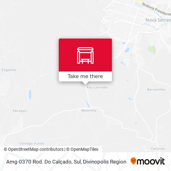Amg-0370 Rod. Do Calçado, Sul map