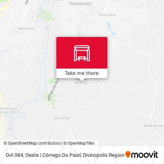 Dvl-384, Oeste | Córrego Do Paiol map