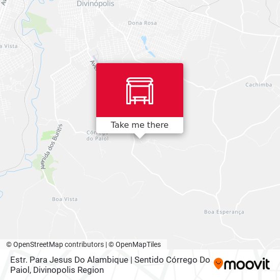 Estr. Para Jesus Do Alambique | Sentido Córrego Do Paiol map