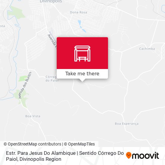 Estr. Para Jesus Do Alambique | Sentido Córrego Do Paiol map