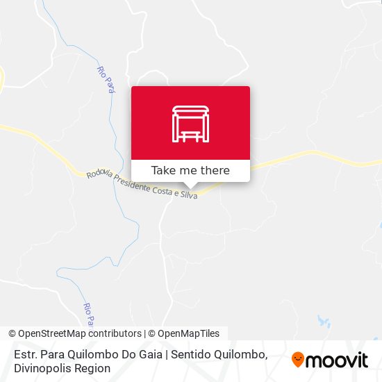 Estr. Para Quilombo Do Gaia | Sentido Quilombo map