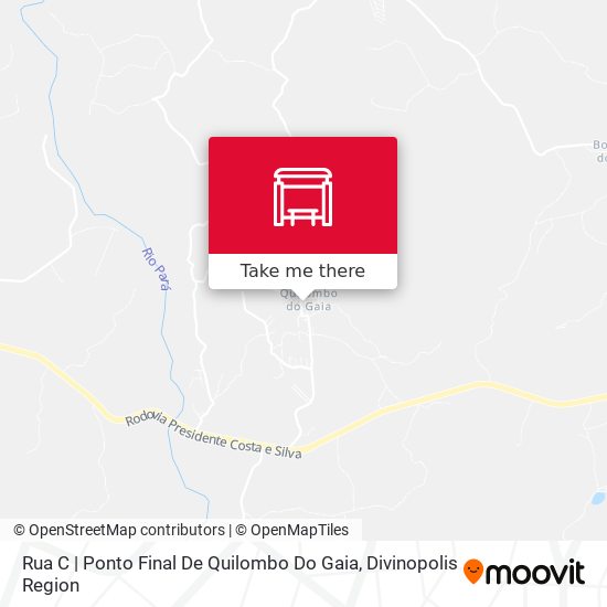 Rua C | Ponto Final De Quilombo Do Gaia map