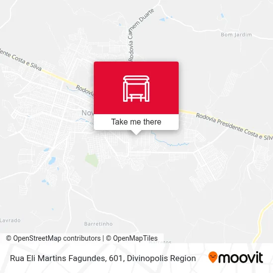 Rua Eli Martins Fagundes, 601 map