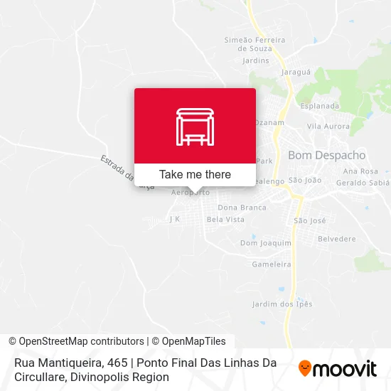 Rua Mantiqueira, 465 | Ponto Final Das Linhas Da Circullare map