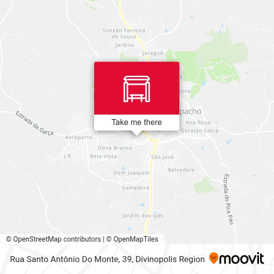 Rua Santo Antônio Do Monte, 39 map