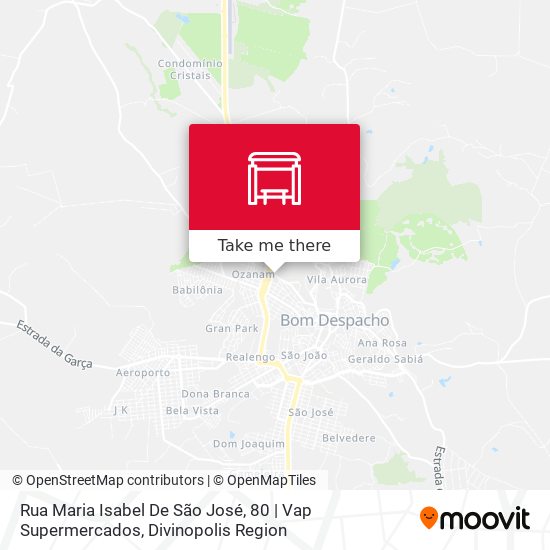 Mapa Rua Maria Isabel De São José, 80 | Vap Supermercados