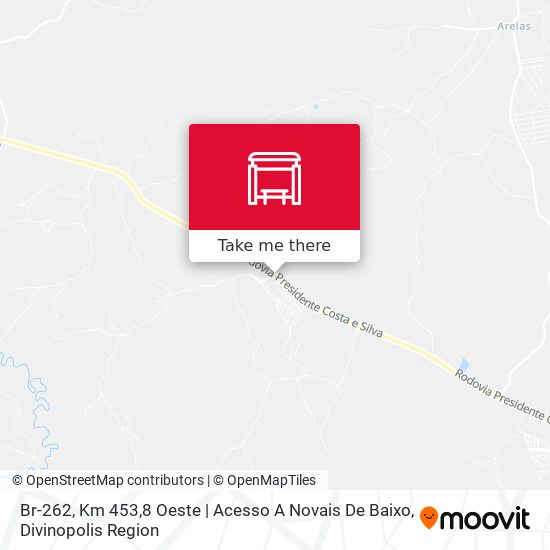 Br-262, Km 453,8 Oeste | Acesso A Novais De Baixo map