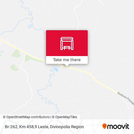Br-262, Km 458,9 Leste map